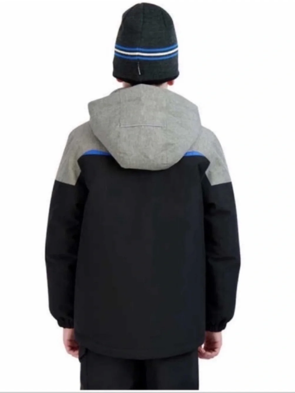 NWT Gerry Youth Boys Systems Jacket with Beanie Winter Snow Outdoor BLACK - XS